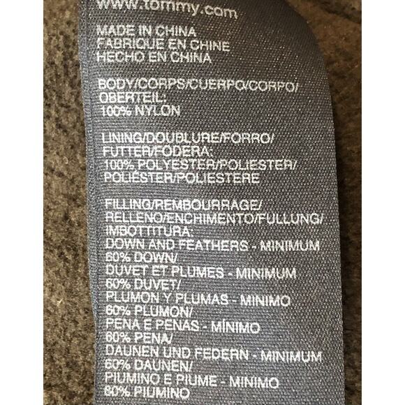 Tommy Hilfiger Puffer Vest Women Petite S Brown Down Feather Fill Jacket Pocket - Picture 4 of 11